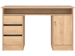 Escritorio TVILUM Function Plus 3 Cajones y 1 Puerta (126 x 55 x 75.6 cm - Roble)