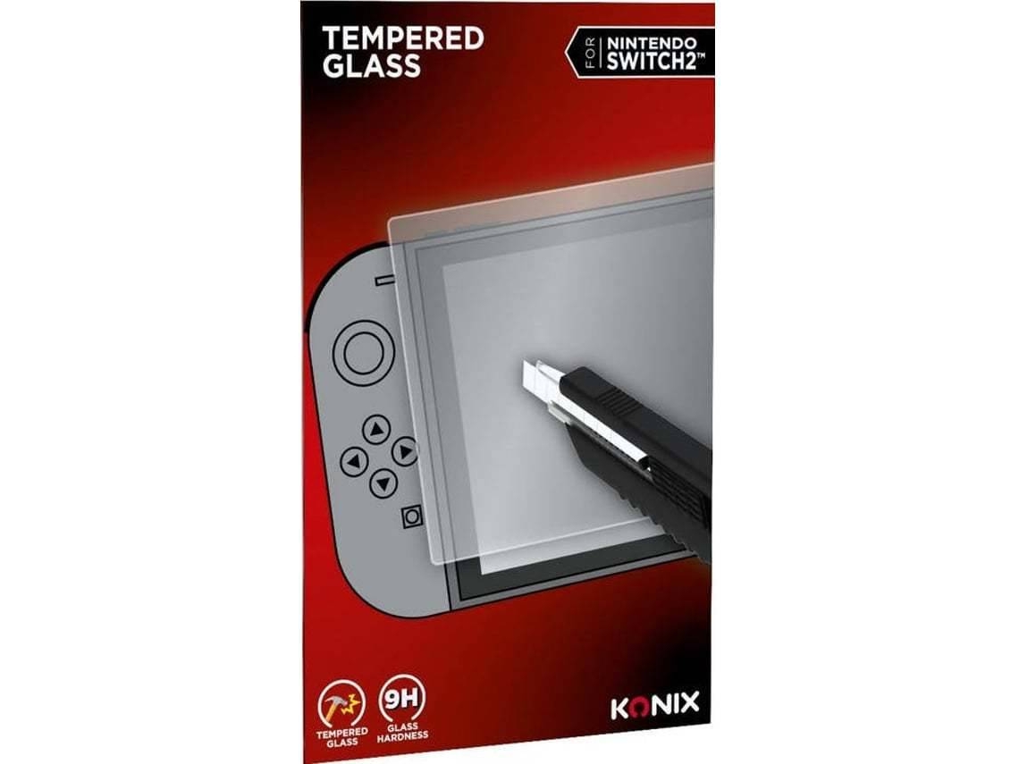 Película de Cristal Templado KONIX Nintendo Switch 2 9H