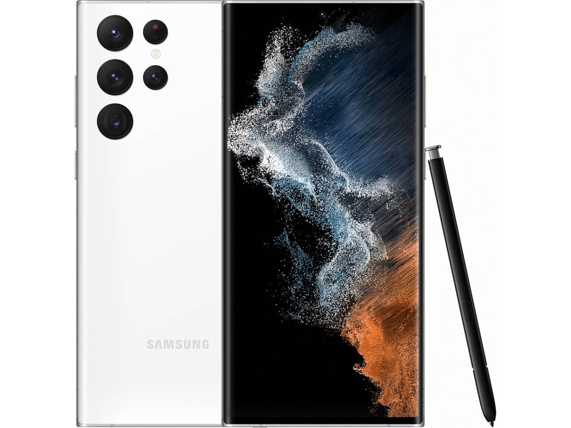 Smartphone SAMSUNG Galaxy S22 Ultra 5G (6.8'' - 12 GB - 256 GB - Blanco)