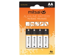 Pilas alcalinas MITSAI AA LR6 X4