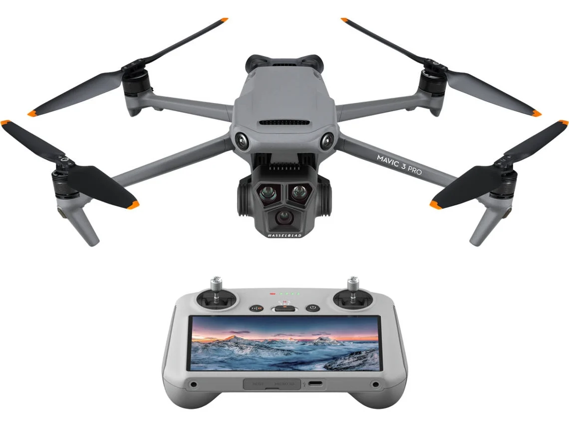 Drone DJI Mavic 3 Pro Fly More Combo con DJI RC Pro (5.1K - Autonomía: Hasta 43 minutos - Negro)