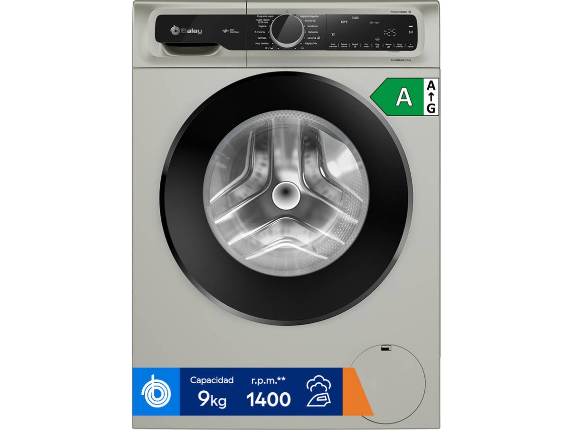 Lavadora BALAY 3TS494X (9 kg - 1400 rpm - Inox)