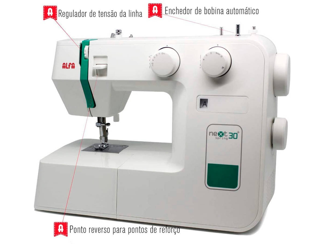 Máquina de Coser ALFA Next 30+ Spring (21 puntadas)