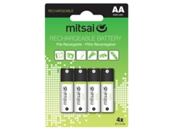 Pilas recargables HR6 AA 2000 MAH X4 (4 unidades)