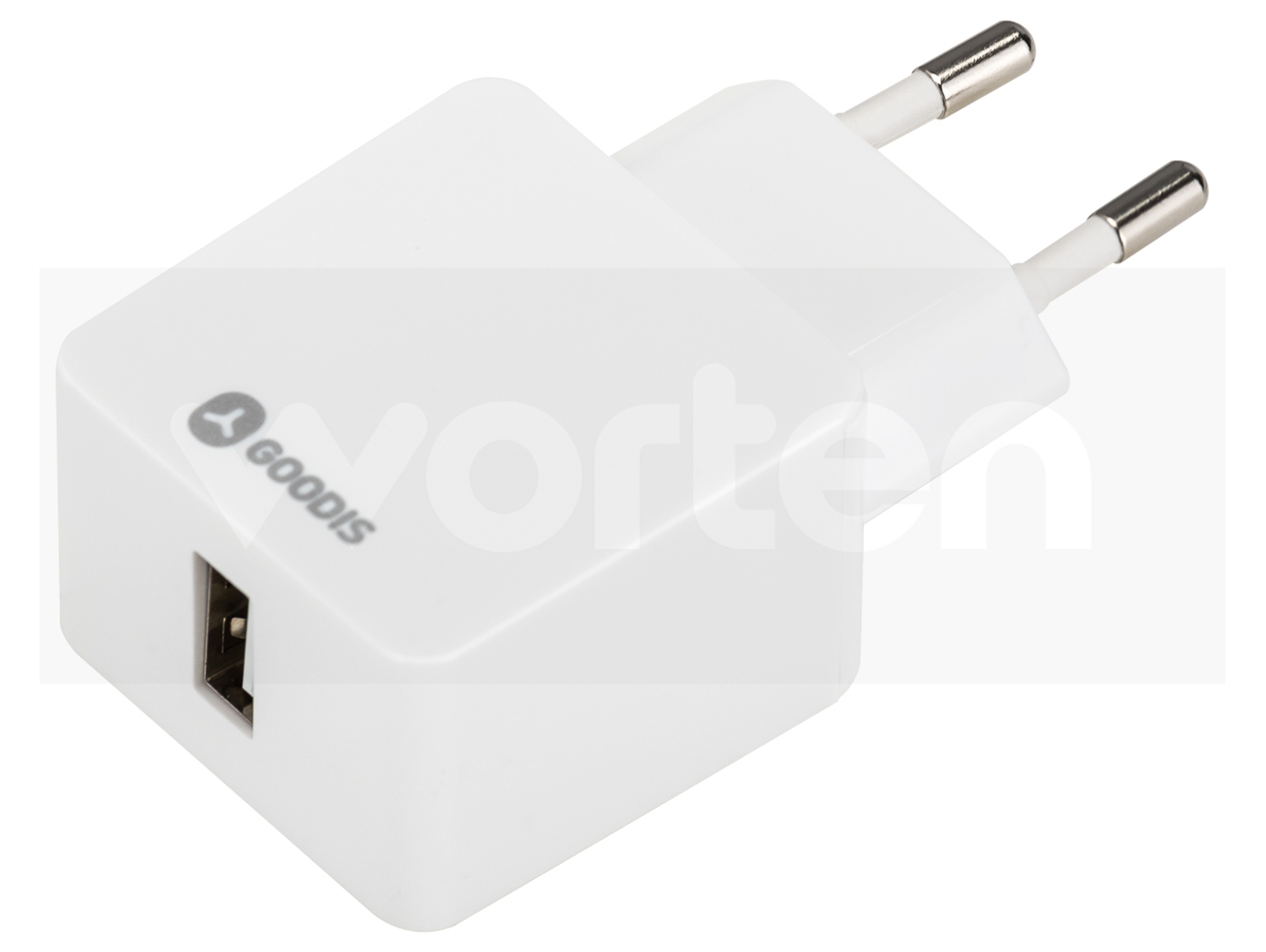 Adaptador de viaje GOODIS 5V-2.4A Blanco