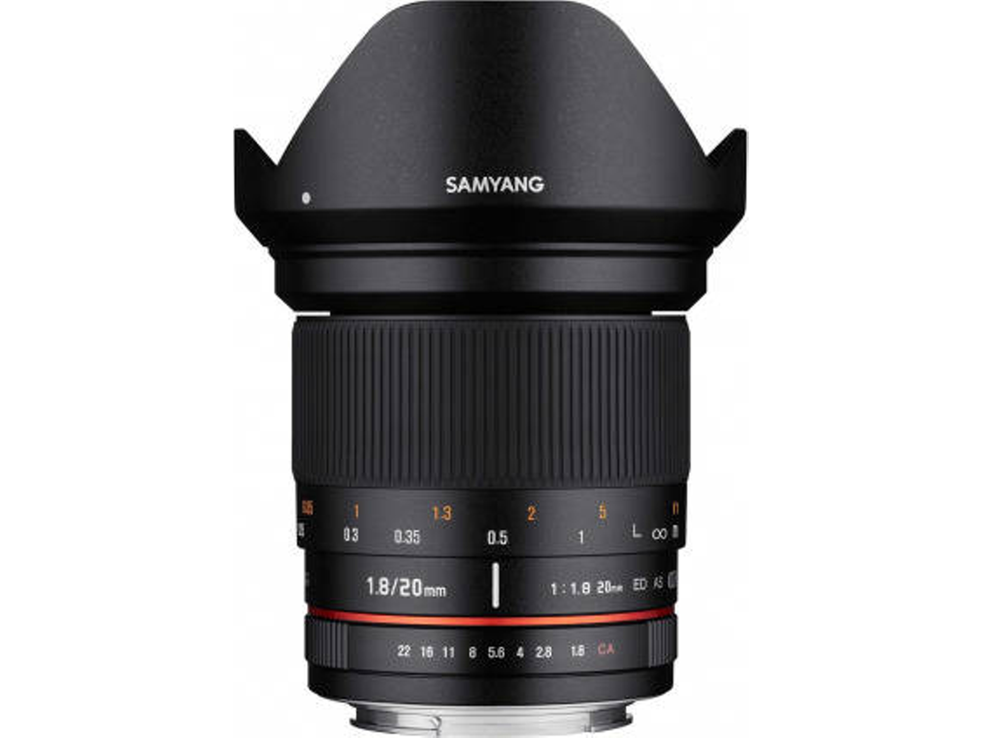 Objetivo SAMYANG 20mm F1.8 Ed As Umc Fuji X (Encaje: Fujifilm X Mount - Apertura: f/1.8 - f/22)