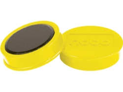 Pack 10 Imanes NOBO 38 mm (Amarillo)