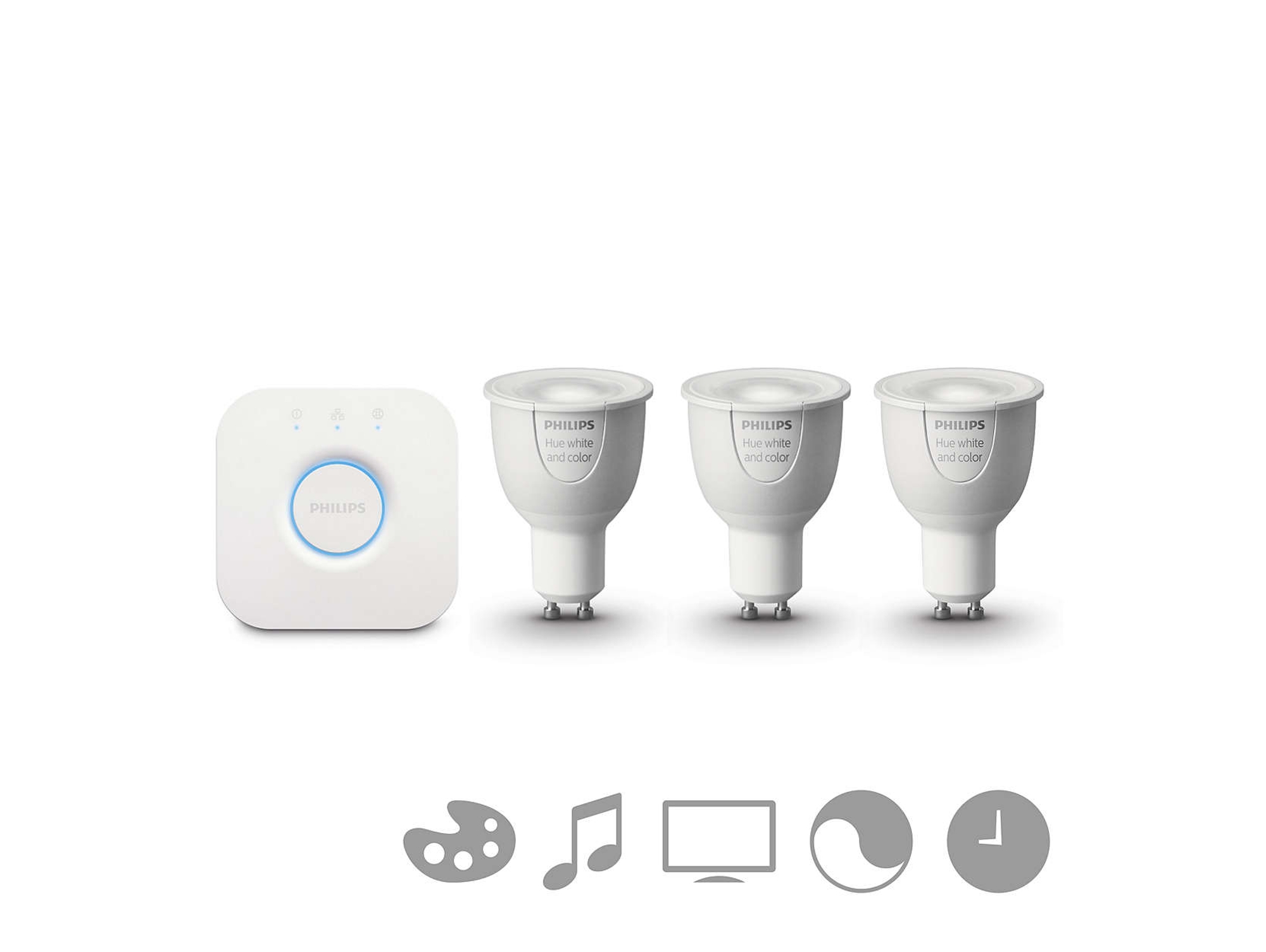 Pack 3 Bombillas PHILIPS HUE GU10