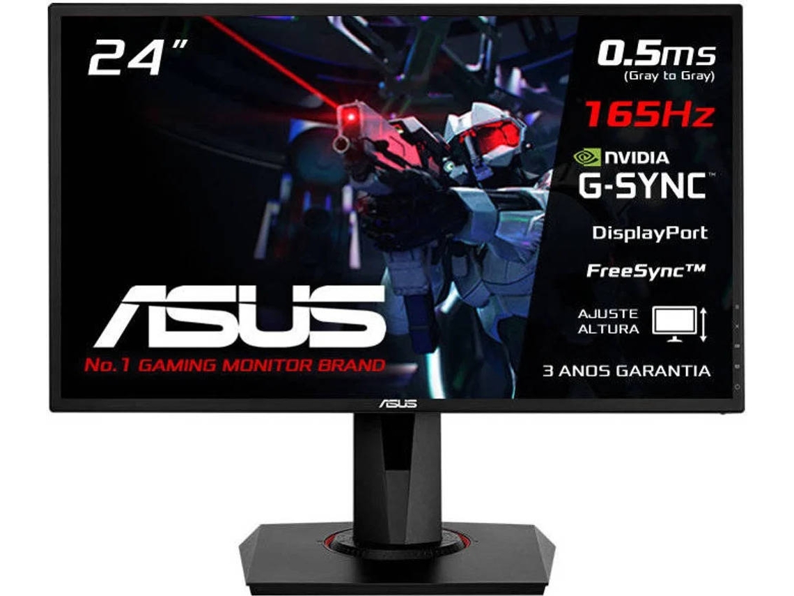 Monitor Gaming Asus vg248qg 24 165hz 0.5 ms gsync tuf pantalla de ordenador para videojuegos pulgadas fhd tn 169165 05 1920 x 1080350 cdm² port hdmi y dvi amd freesync 24´´ 61 1080