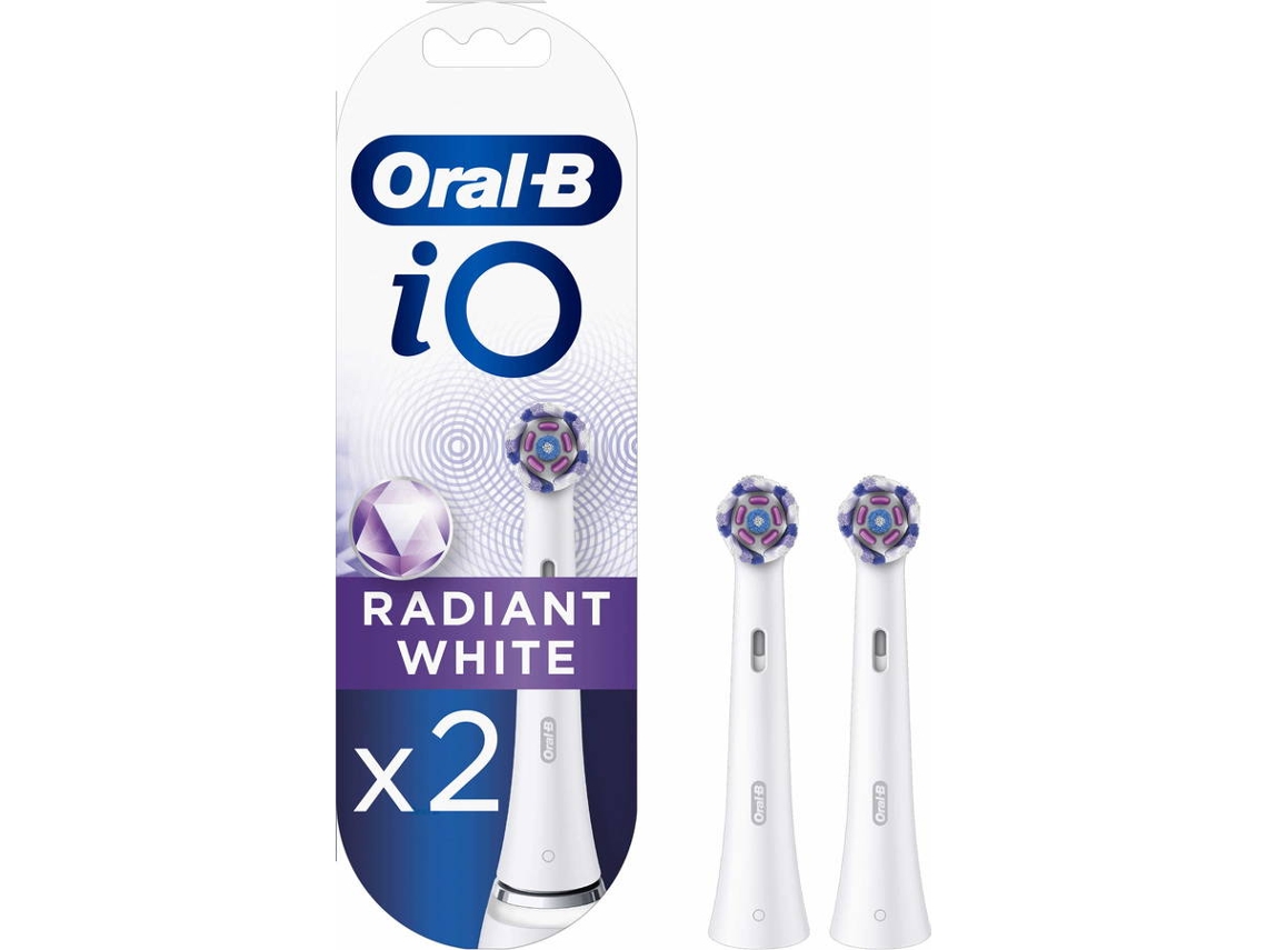 Recambio de Cepillo Eléctrico ORAL B iO Radiant Blanco (2 unidades)