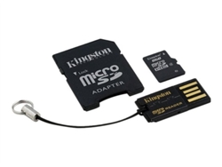 Tarjeta MicroSD KINGSTON 8 GB C4 MultiKit