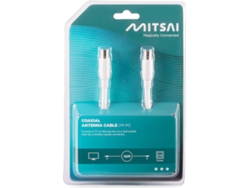 Cable Antena MITSAI Coaxial (Macho-Macho) 10M