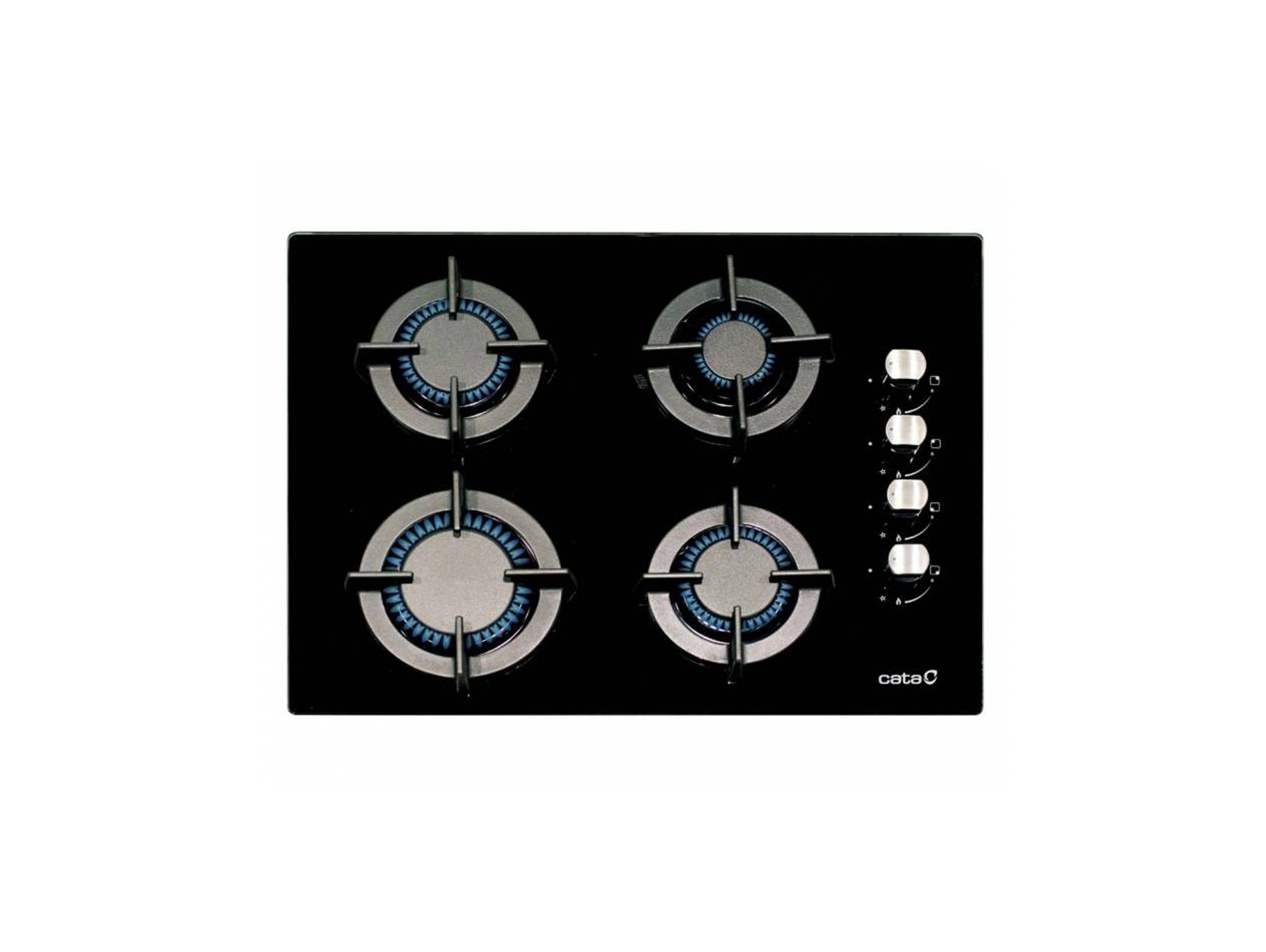 Placa de Gas CATA LCI 5004 BK (Gas Natural - 60 cm - Negro)
