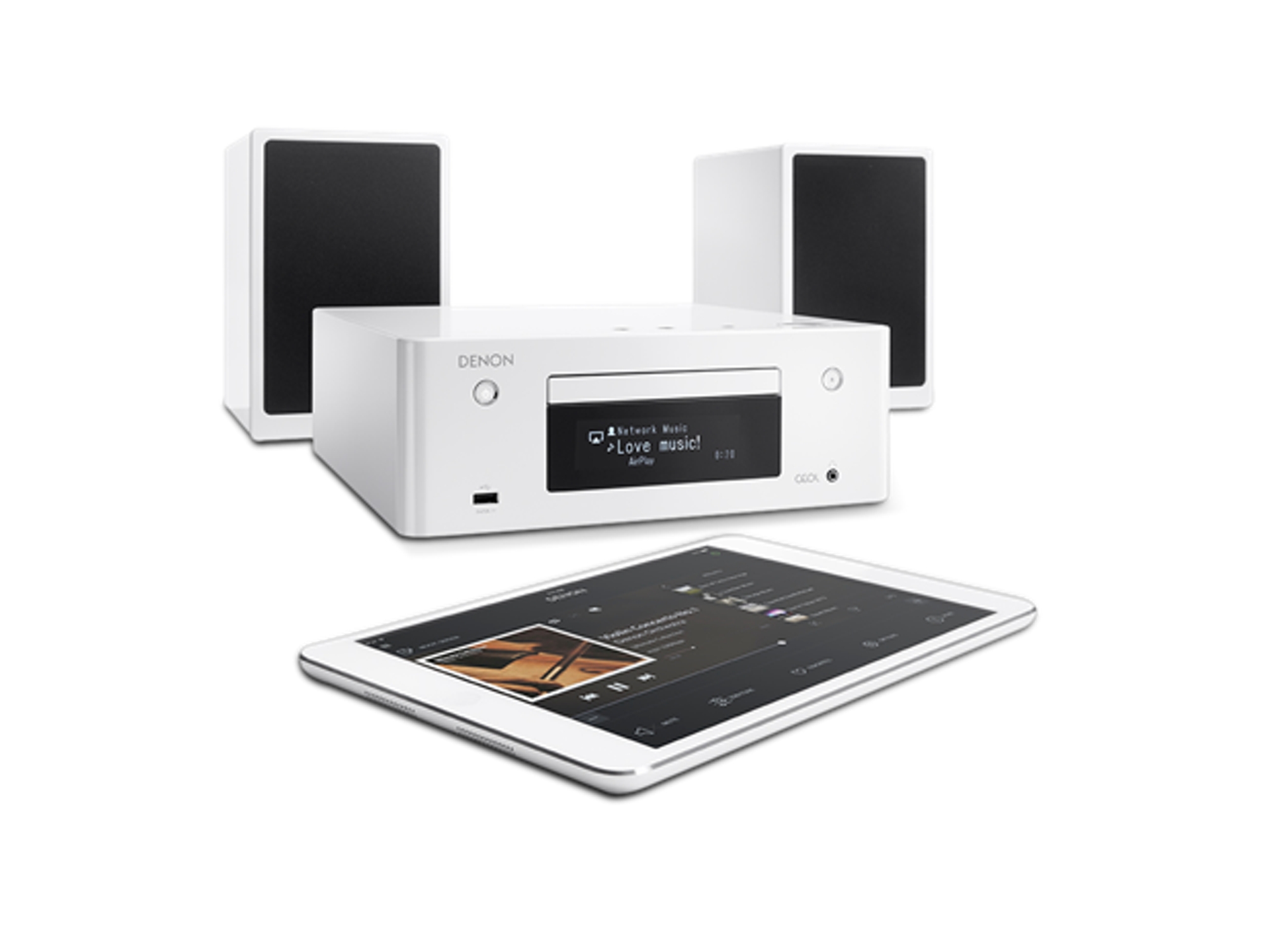 Minicadena DENON DM-4039 Blanco/Negro