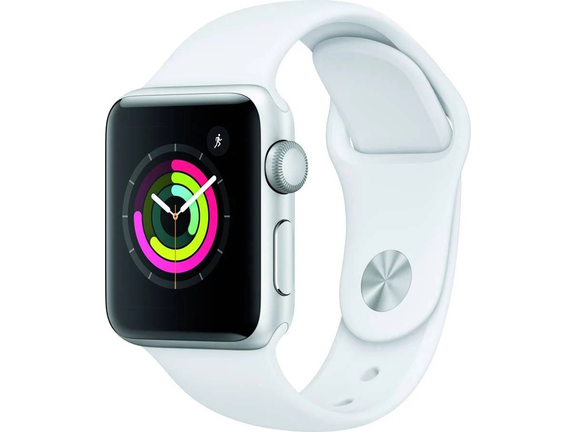 APPLE Watch Series 3 GPS (Reacondicionado Flippers Como Nuevo - 38 mm - Aluminio Plateado, Blanco)