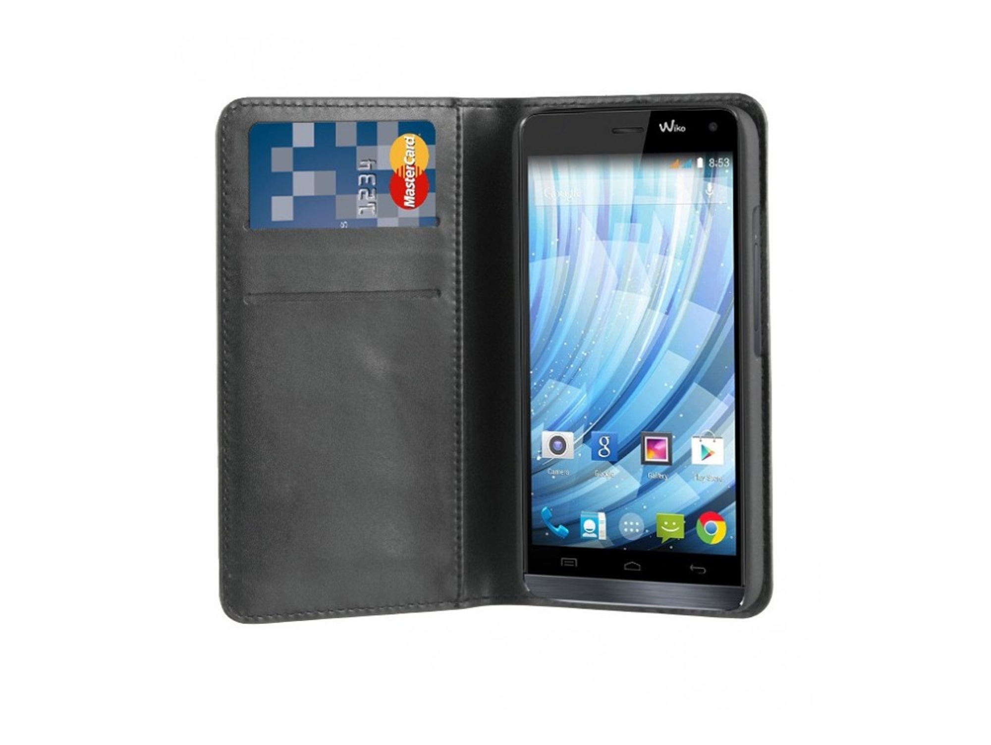 Funda Wallet WIKO para Getaway Negro