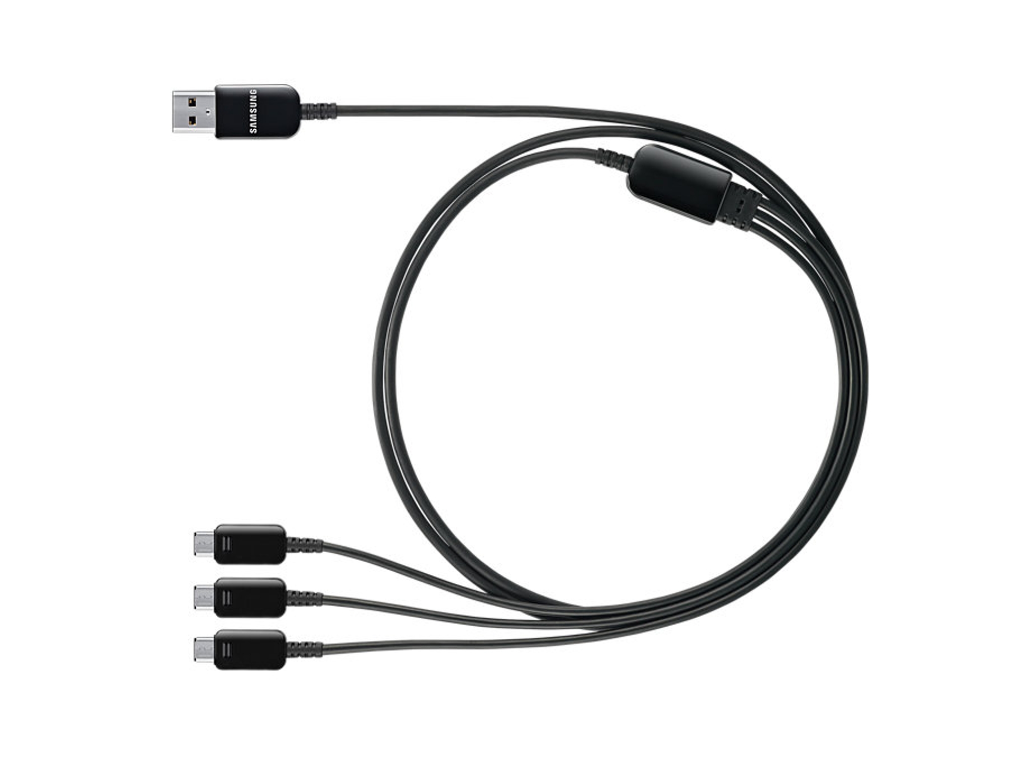 Cargador + Cable Multicarga SAMSUNG Negro (3 MicroUSB)