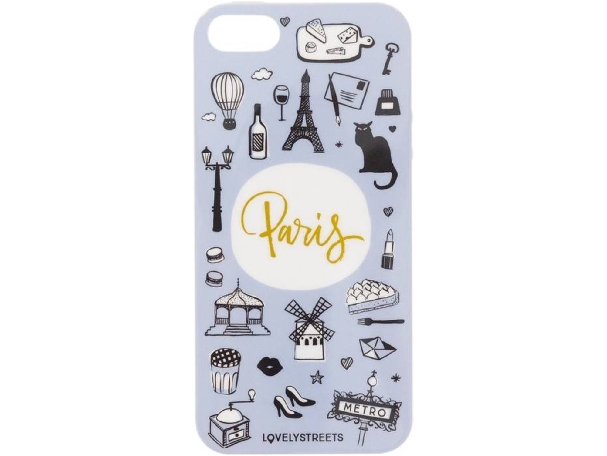 Carcasa iPhone 6, 6s LOVELY STREETS Paris New Design Multicolor