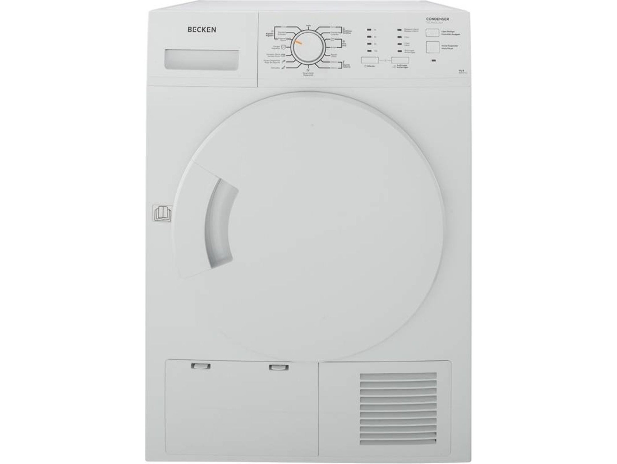 Secadora BECKEN BDM2740 (Caja Abierta - 8 kg - Condensación - Blanco)