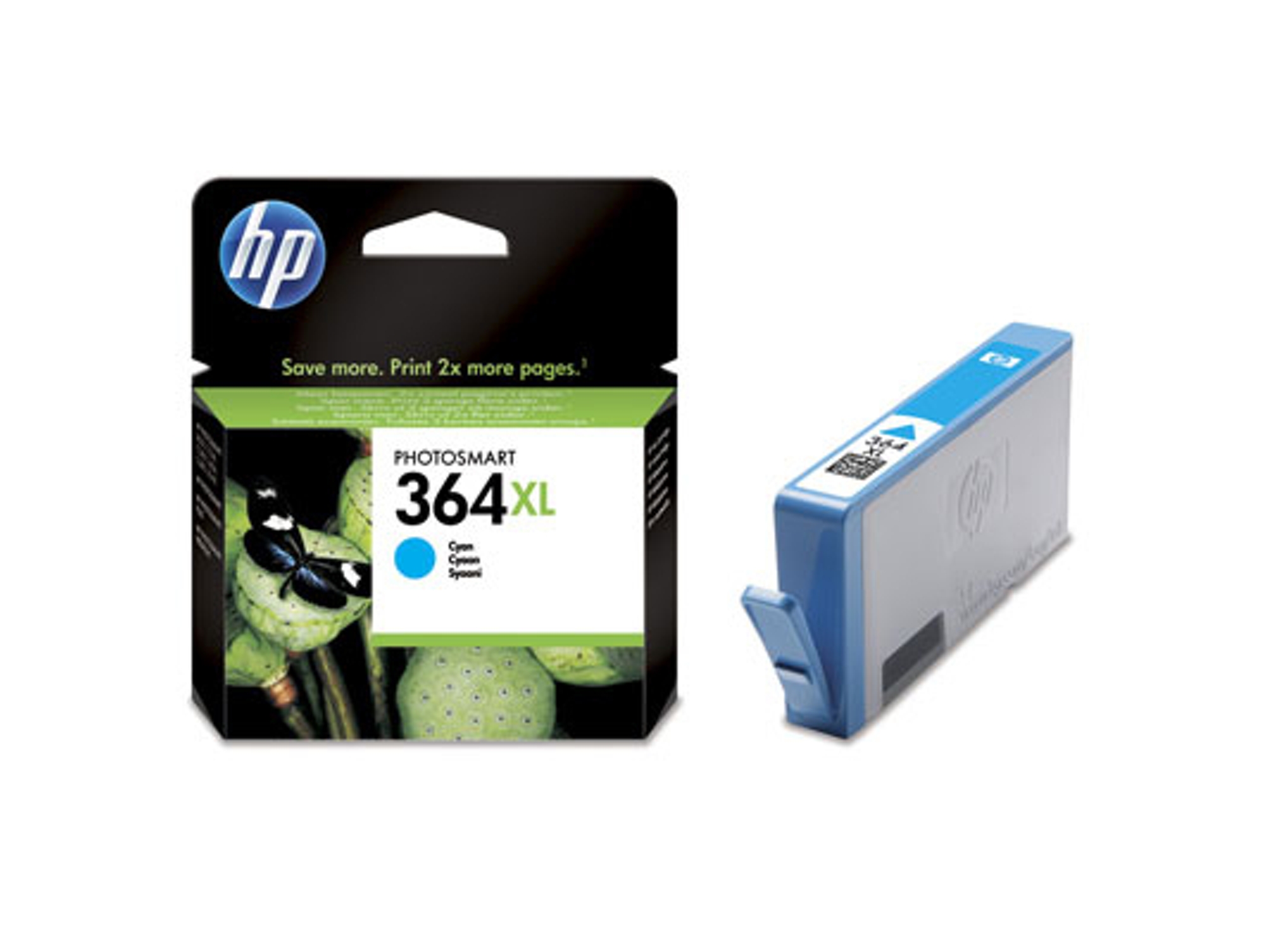 Cartucho de tinta HP 364 cian original (CB323EE)