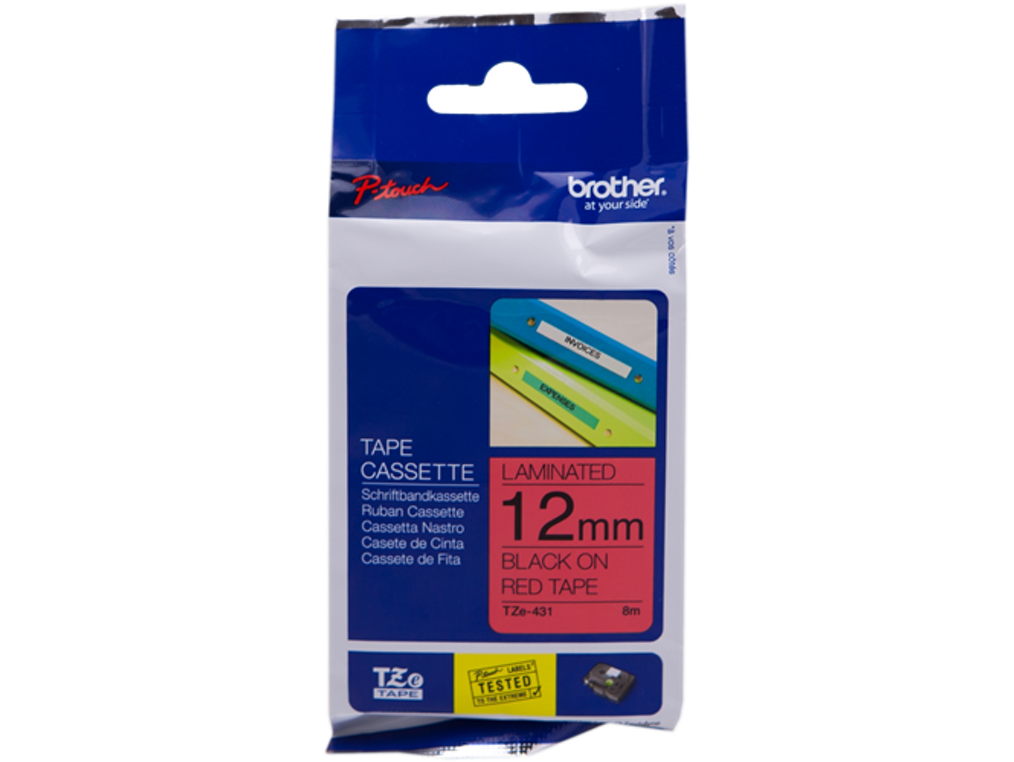 Cinta BROTHER TZe431 laminada