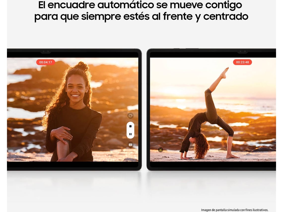 Tablet SAMSUNG Galaxy Tab S8+ (12.4'' - 128 GB - 8 GB RAM - Wi-Fi - Plata)
