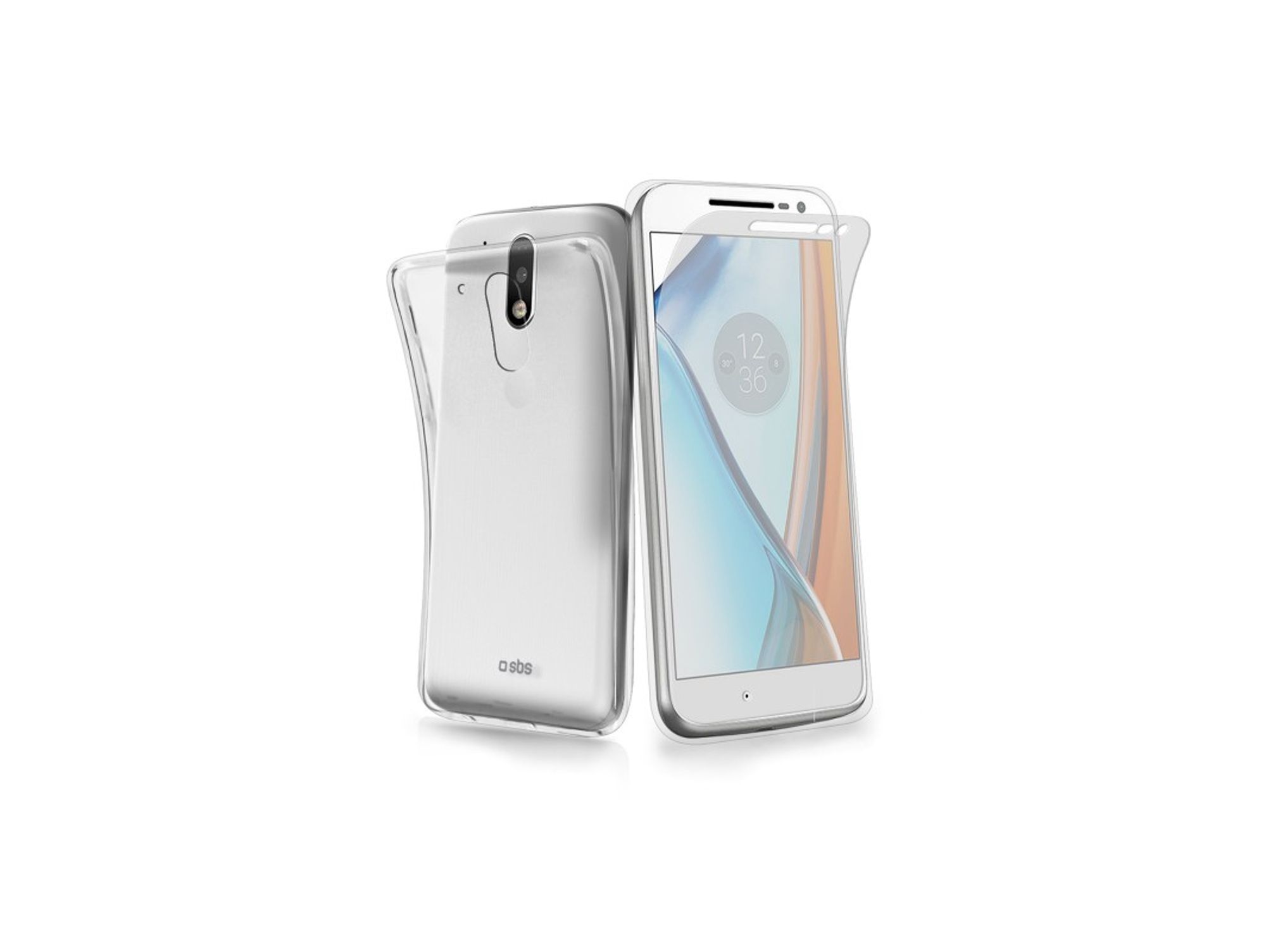 Carcasa y protector de pantalla SBS Aero Motorola Moto G4 Transparente