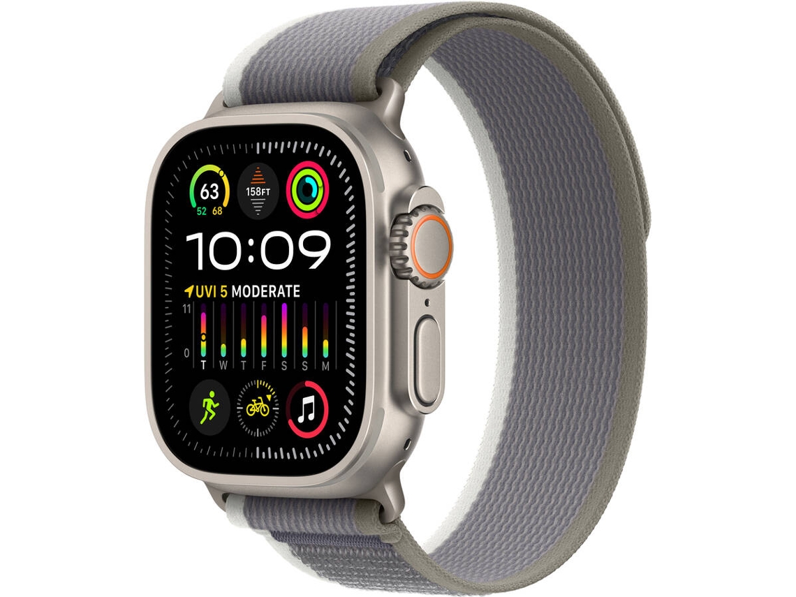 APPLE Watch Ultra 2 GPS+Cellular 49 mm con Loop Trail Verde/Gris (Tamaño M/L)
