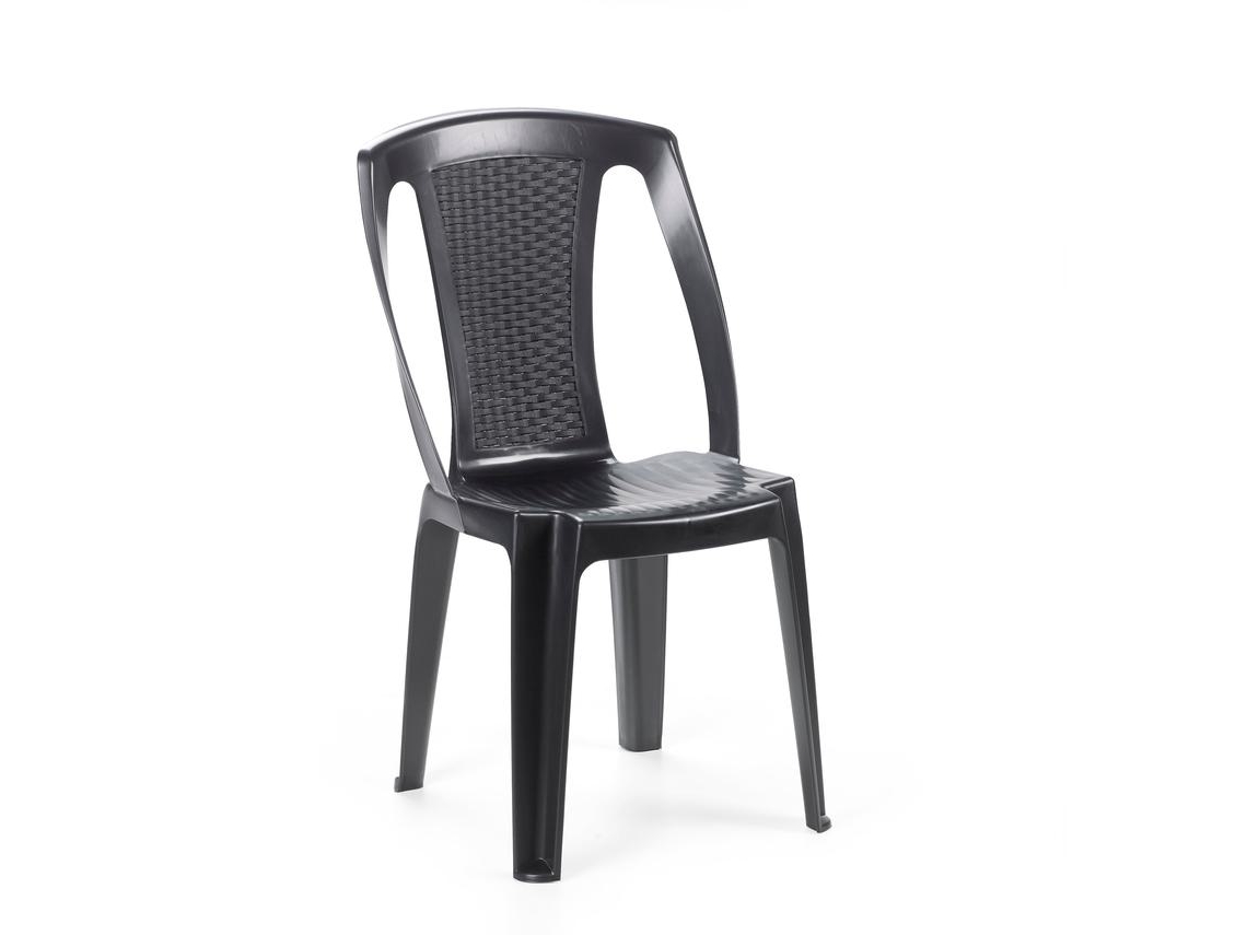 Silla Apilable IPAE-PROGARDEN Procida (48 x 52,5 x 81 cm - Antracite)