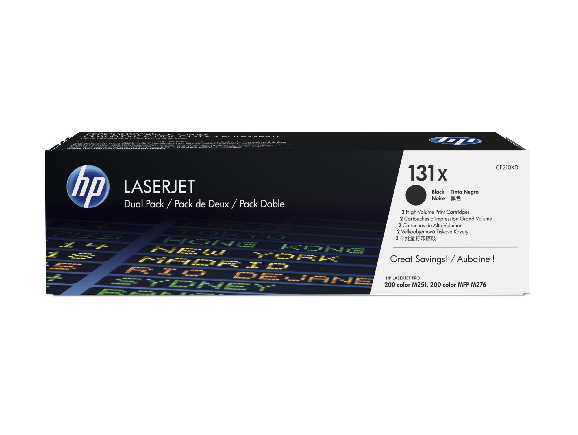 Pack 2 cartuchos de tóner Original HP 131X Negro