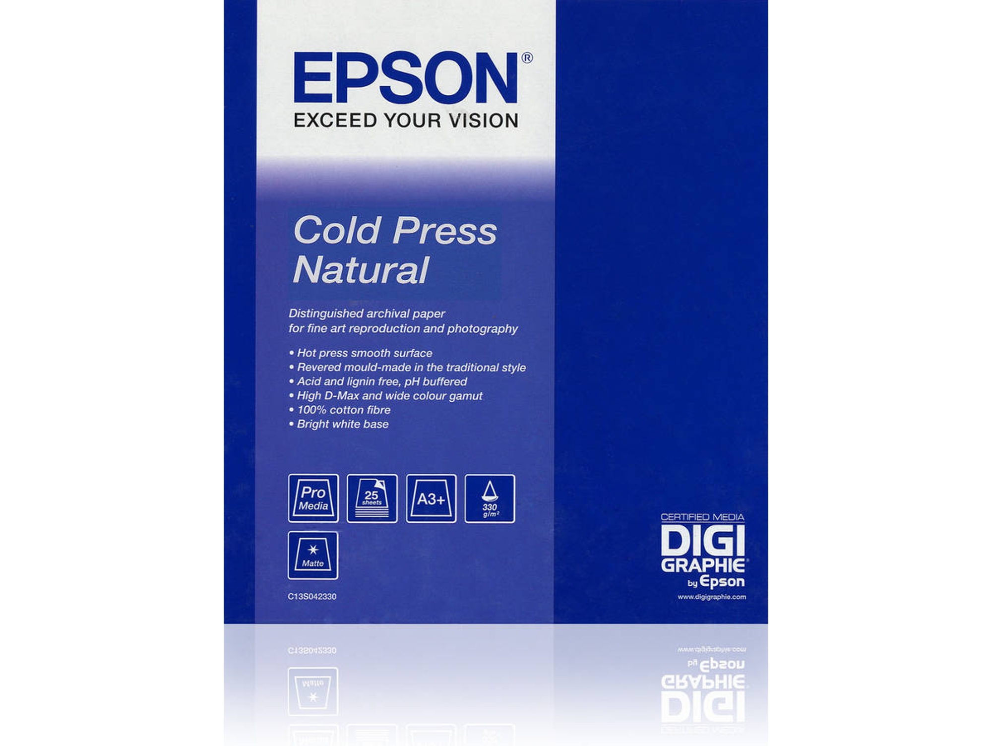 Papel para impresora EPSON Cold Press Natural - C13S042302