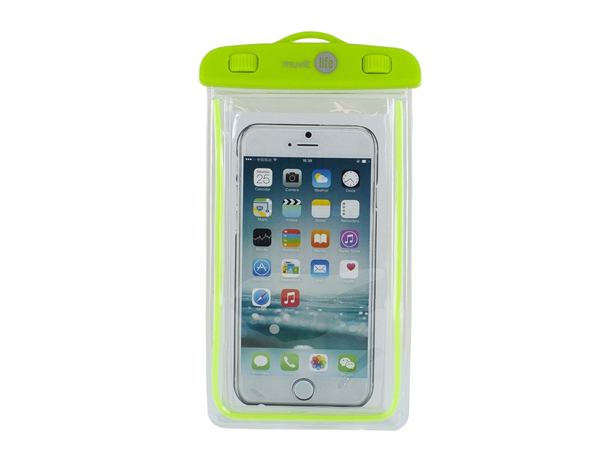 Bolsa MUVIT LIFE IPx8 universal hasta 6.2'' verde