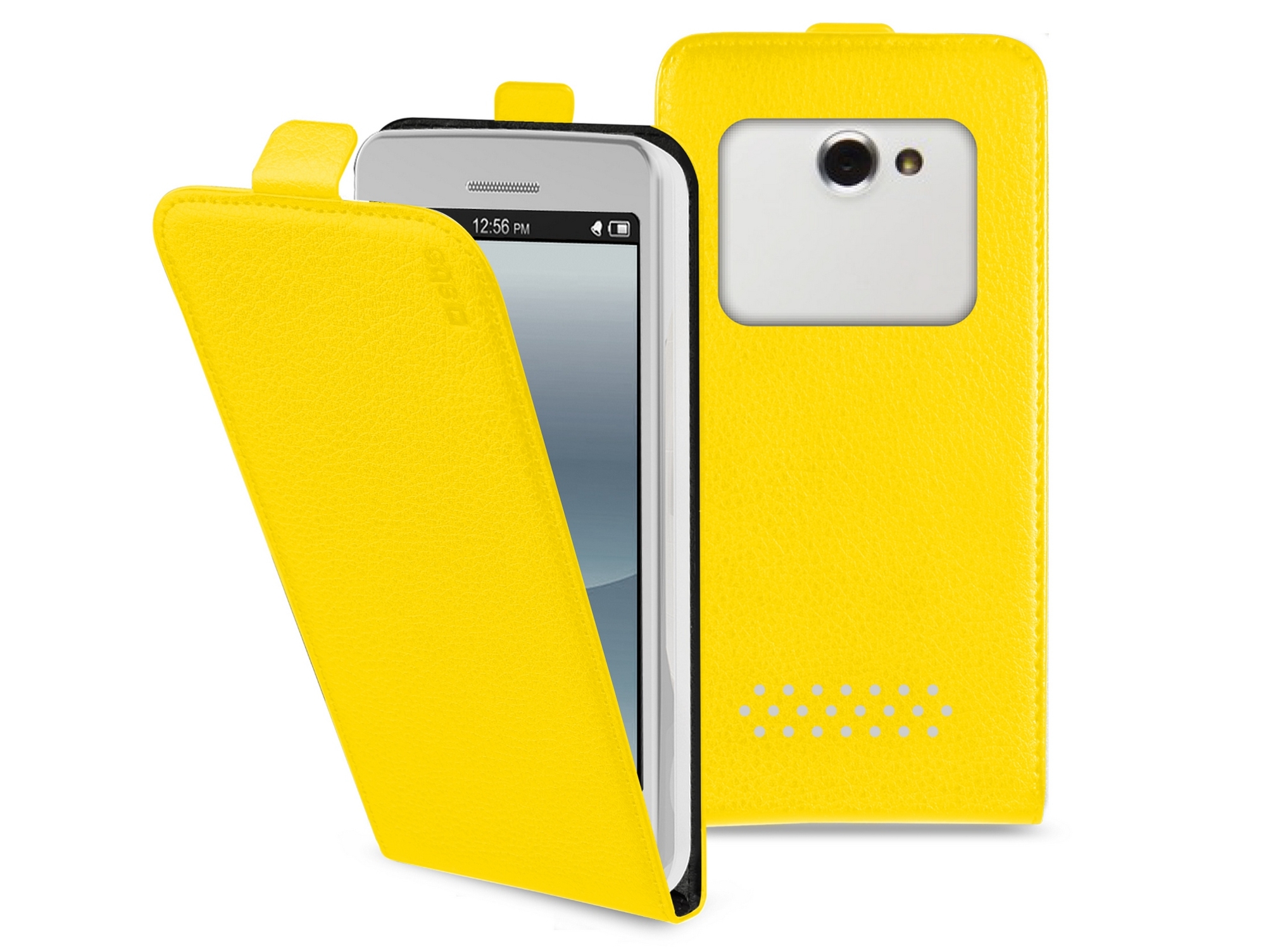 Funda SBS Flip universal hasta 4.5'' amarillo