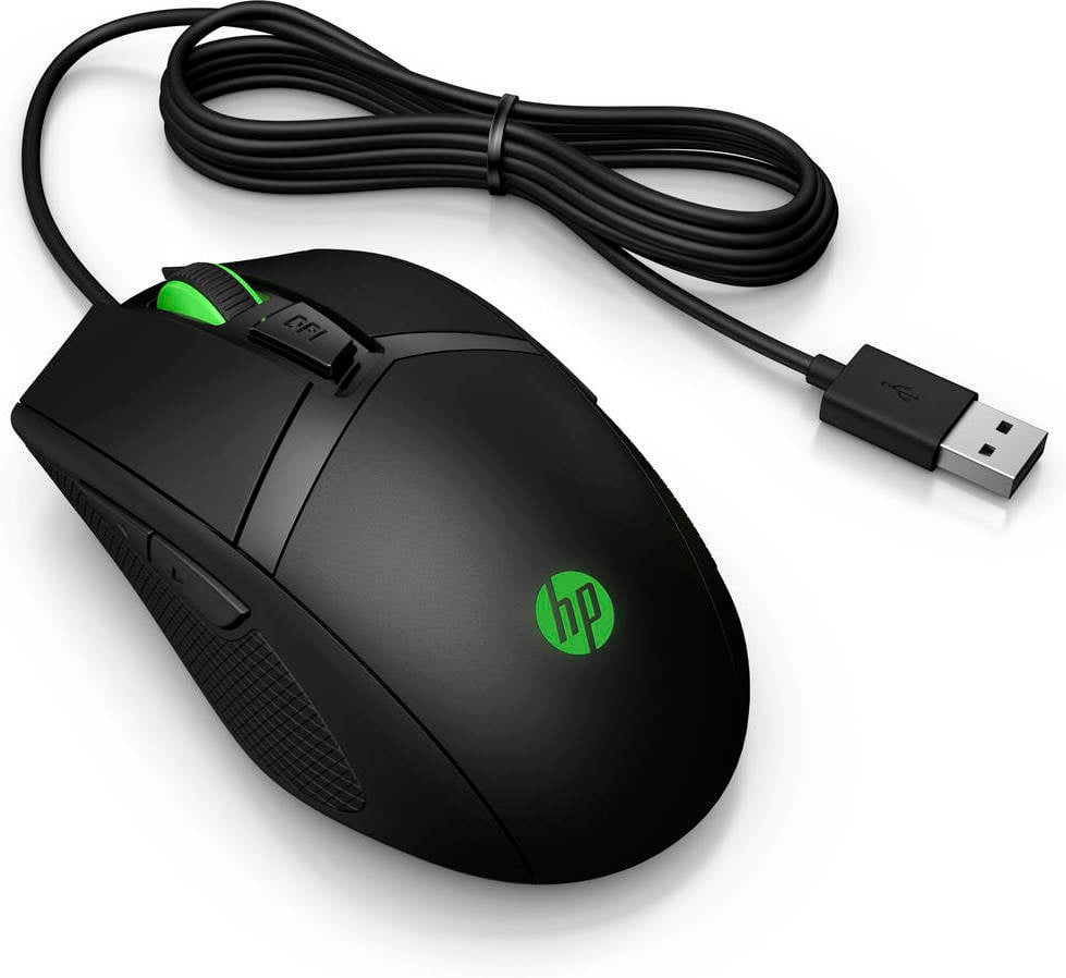 Ratón Gaming HP Pavilion 300 (5000 dpi - Negro)