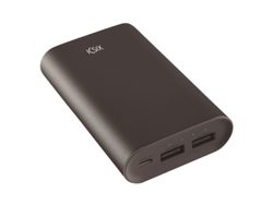 Powerbank KSIX Powerlive (6000 mAh - 2 USB - MicroUSB - Negro)