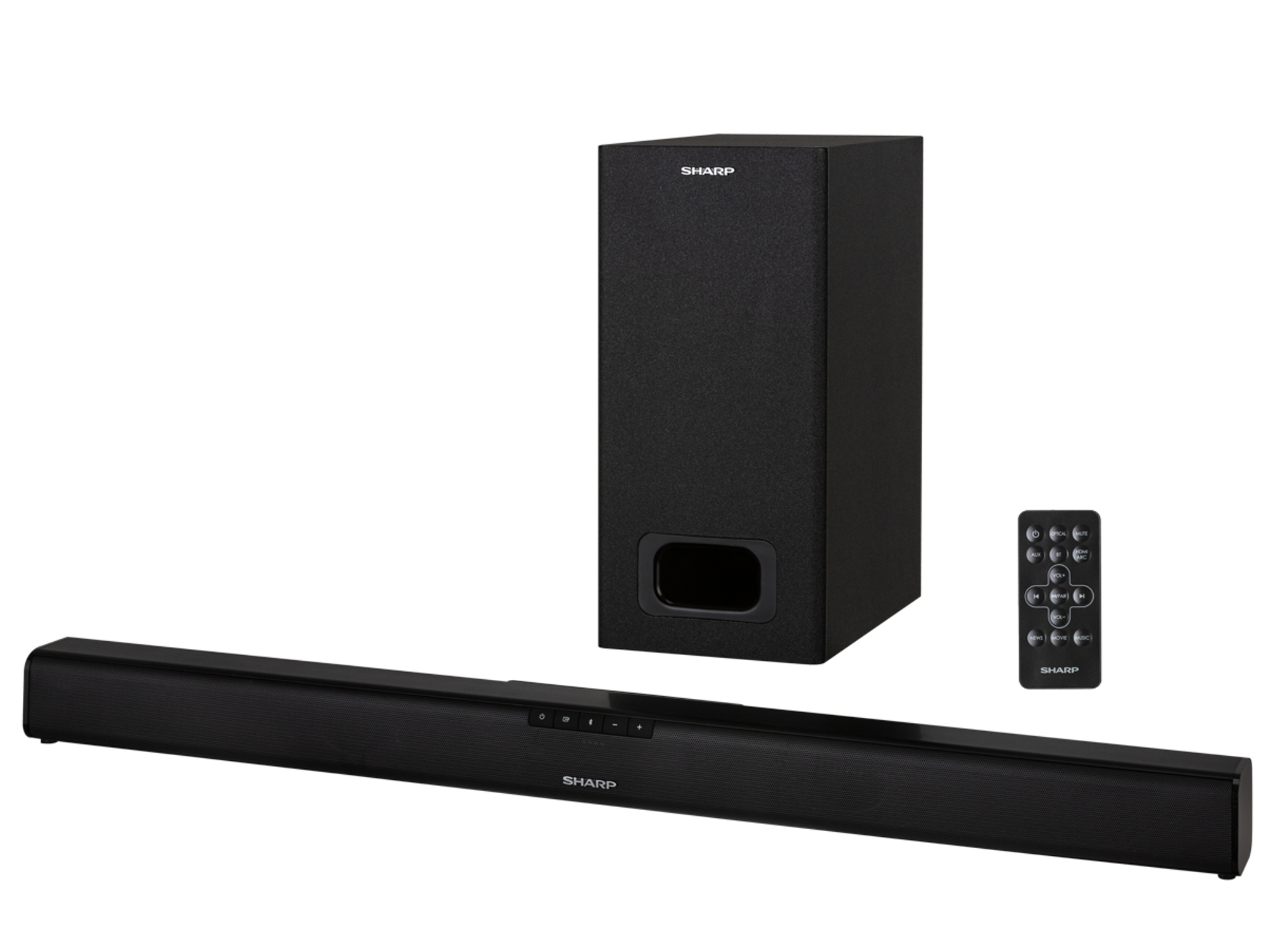 Barra de sonido SHARP HT-SBW110 (2.1 - 180 W - Subwoofer Con Cables)