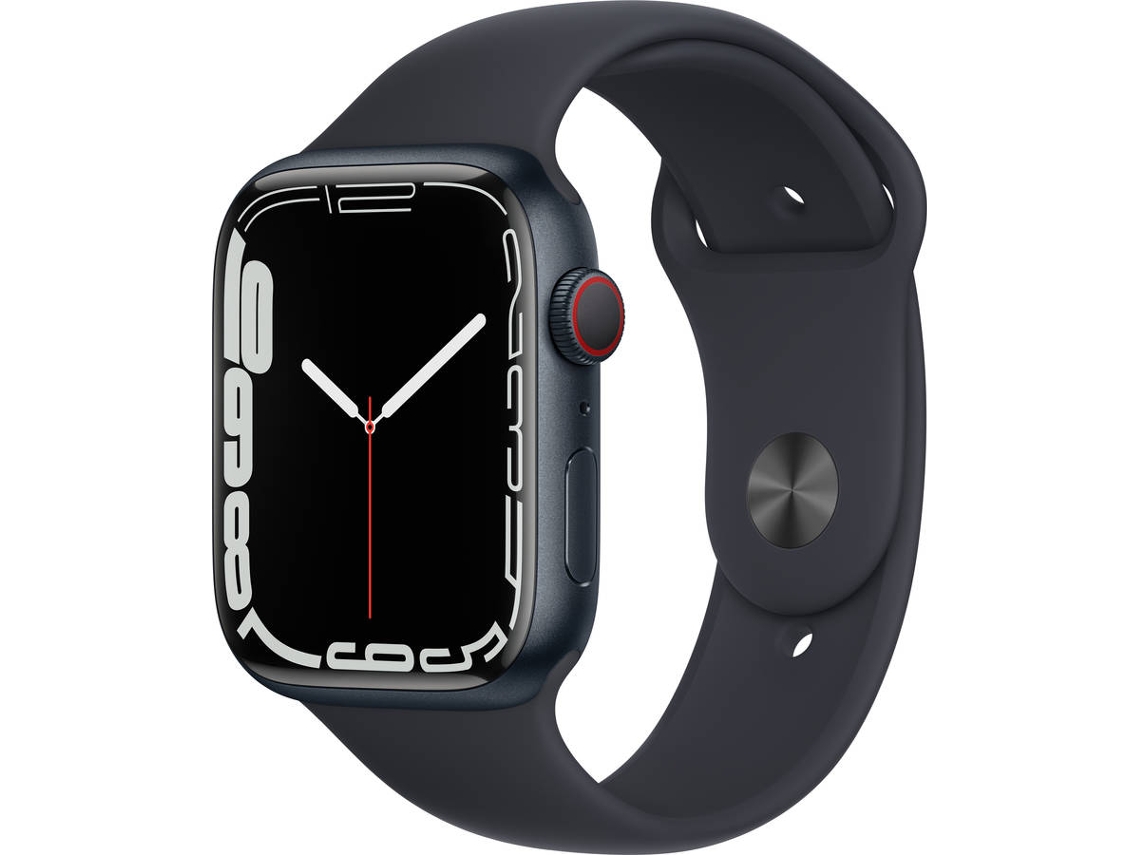 APPLE Watch Series 7 GPS+Cellular 45 mm Medianoche con Correa Deportiva Medianoche