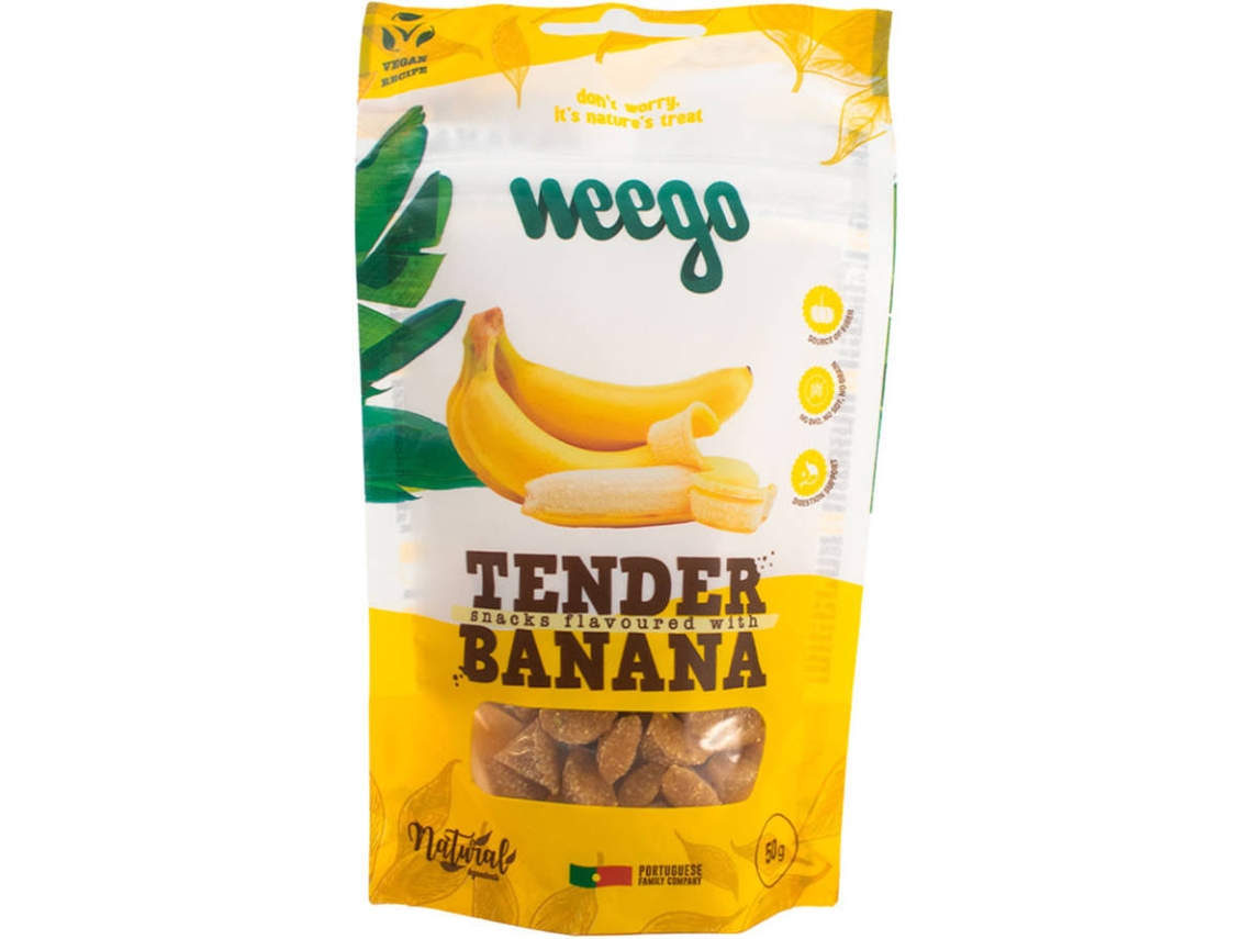 Snack para Perro WEEGO Dental Sticks Tender Plátano 50 g