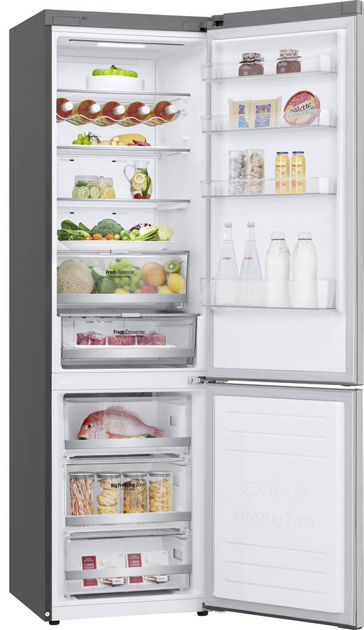 Frigorífico Combi LG GBB72NSDFN (No Frost - 203 cm - 384 L - Inox)