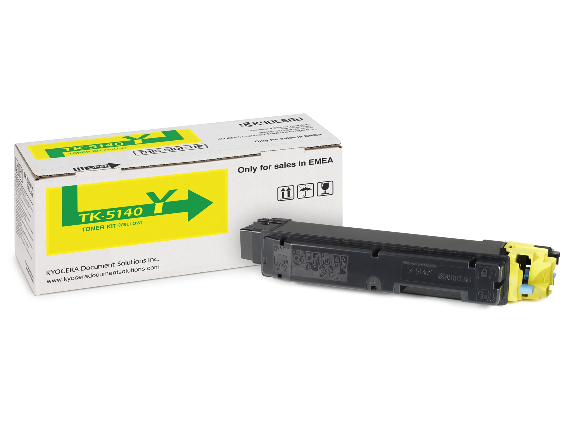 Cartucho de tóner Original KYOCERA TK 5140Y Amarillo