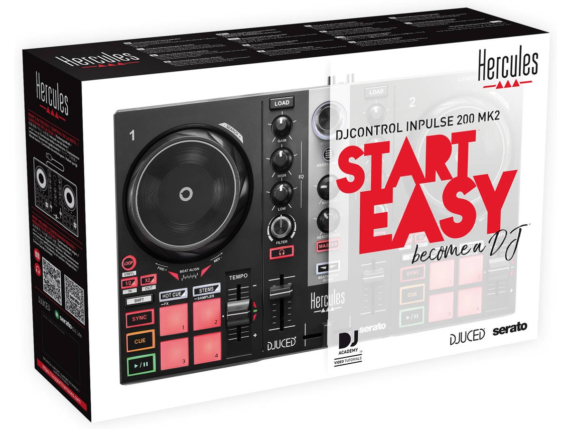 Controlador DJ HERCULES Inpulse 200 MK2 | Worten Canarias