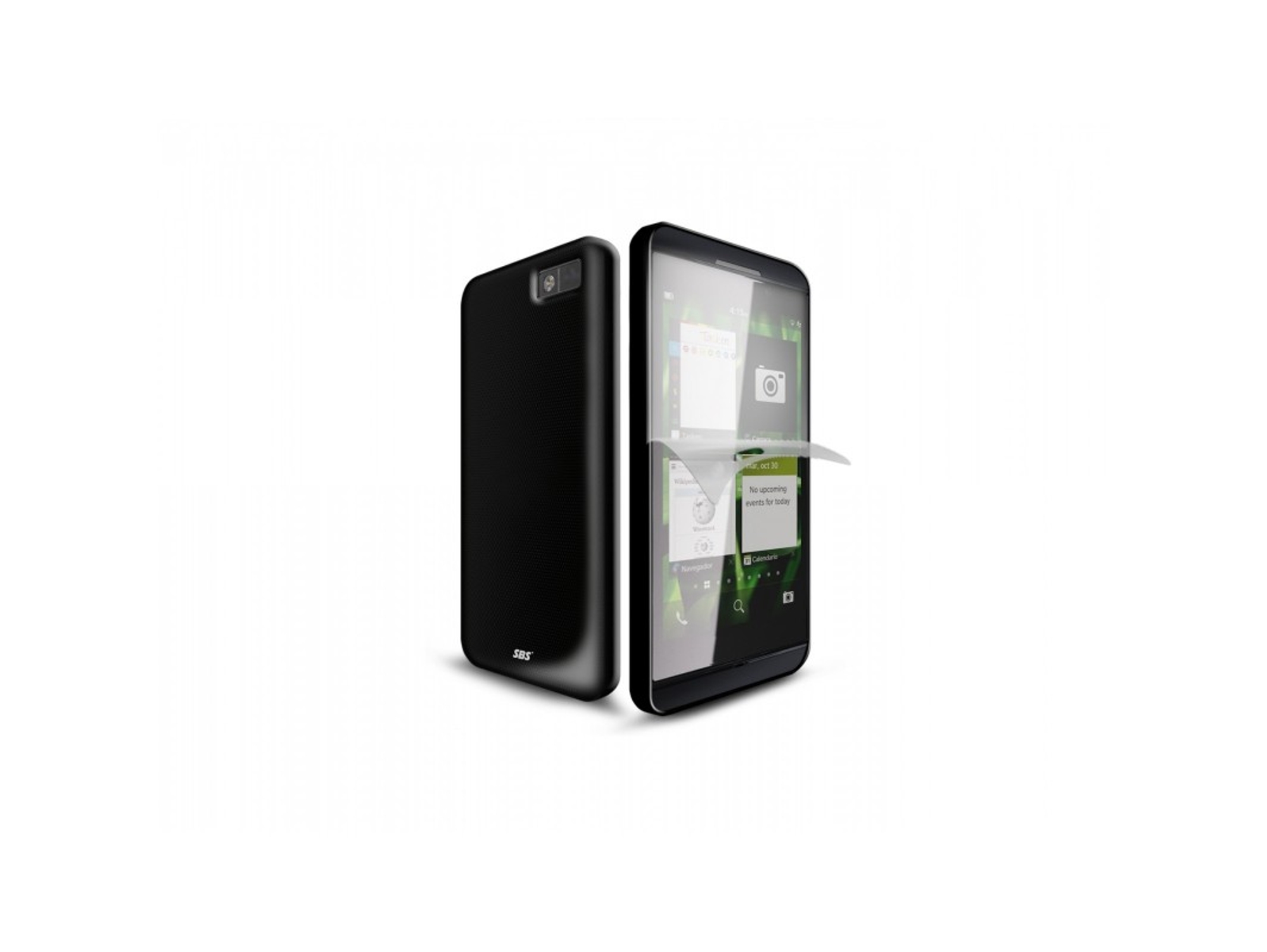 Carcasa y Protector de Pantalla Blackberry Z10 SBS Aero Negro