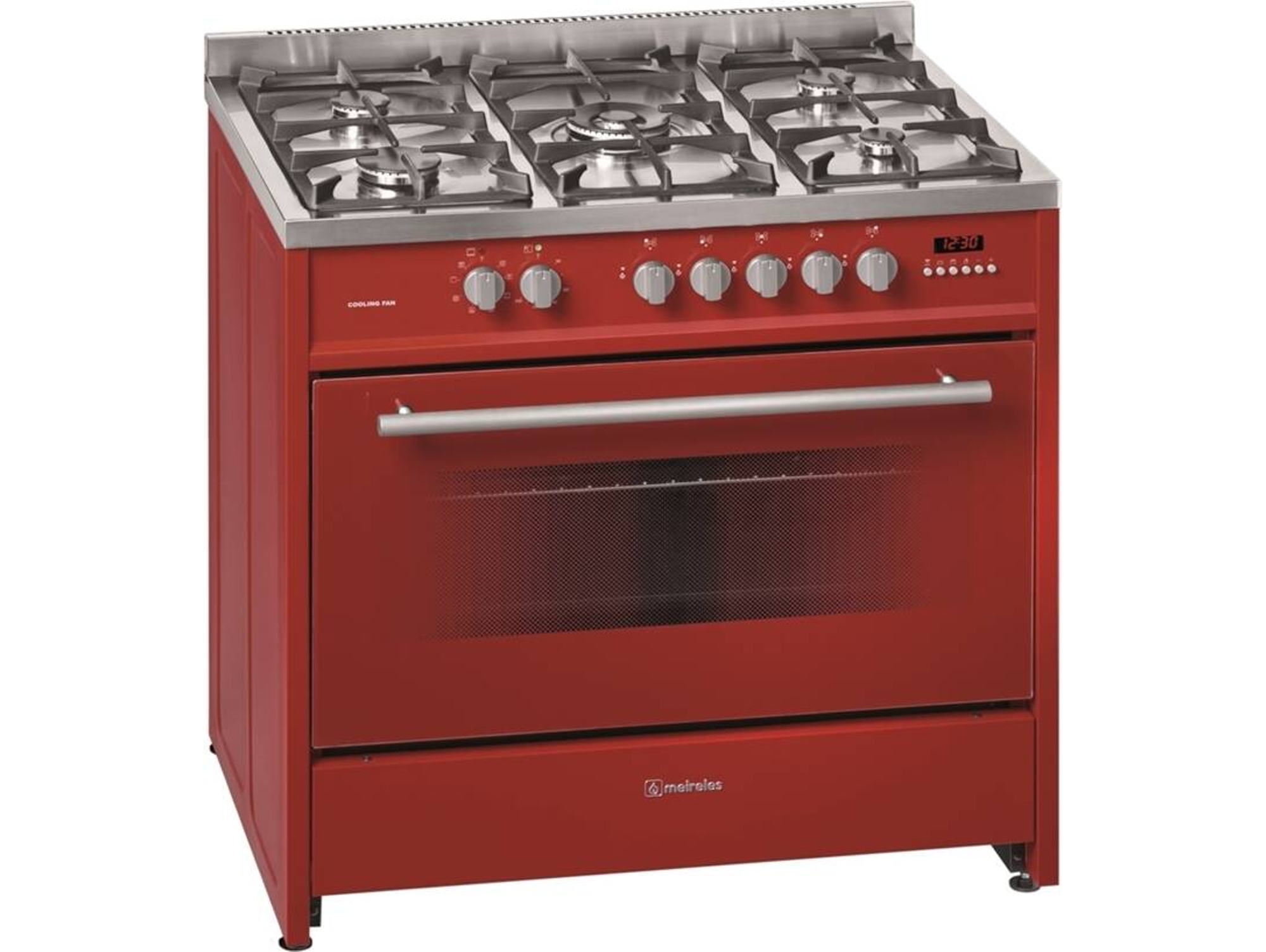 Cocina MEIRELES G 910 R (116 L - Gas Butano-propano - Rojo)