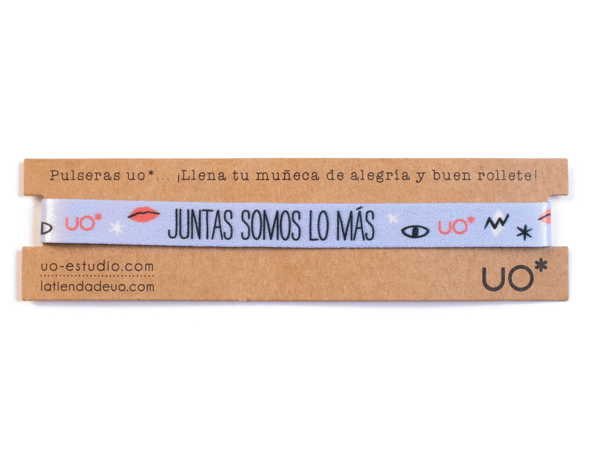 Pulsera 'Juntas somos lo más' Azul Cielo