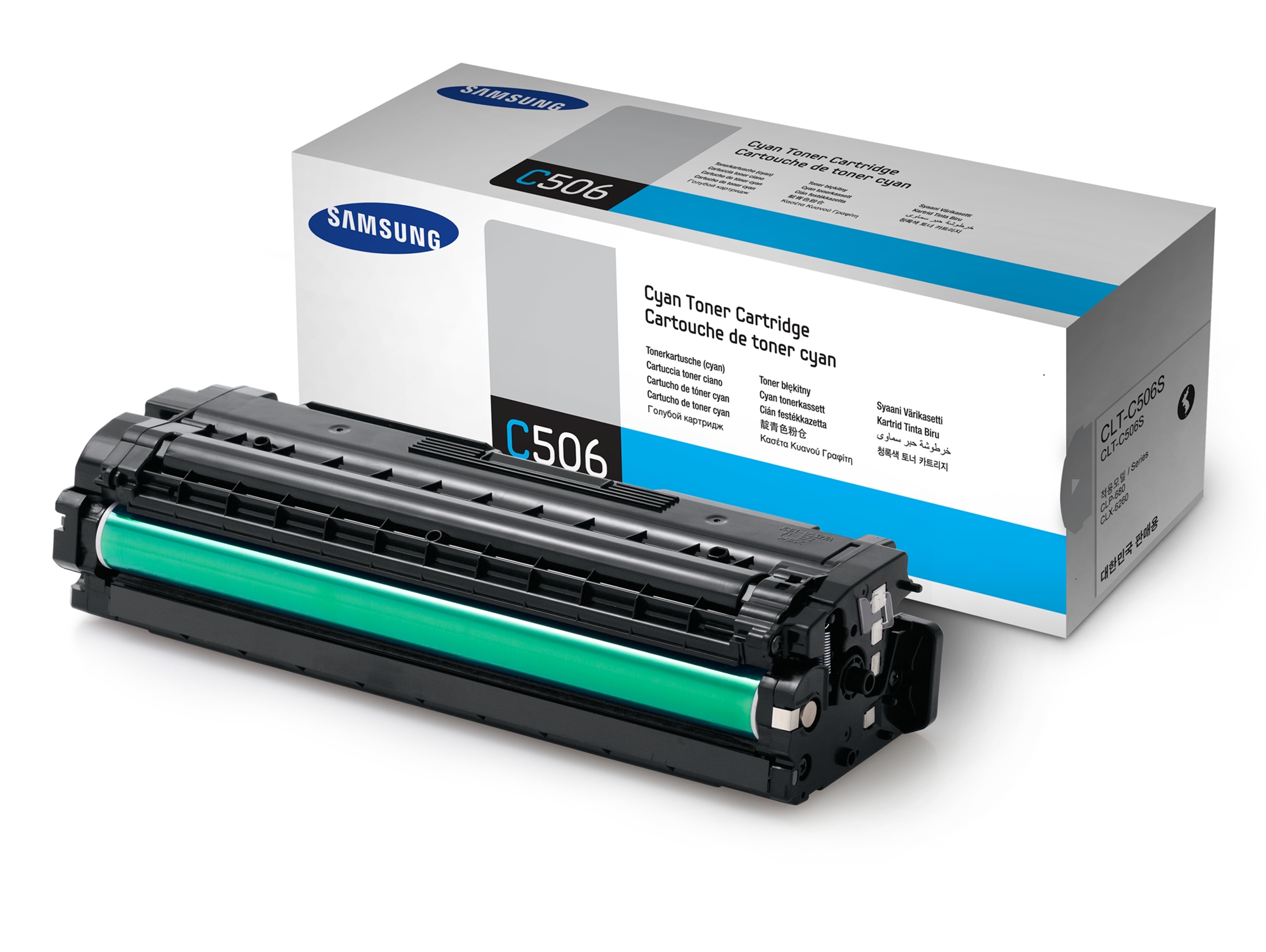 Tóner Original SAMSUNG CLT-C506S Cian 1500 páginas compatible con CLP-680/CLX-6260