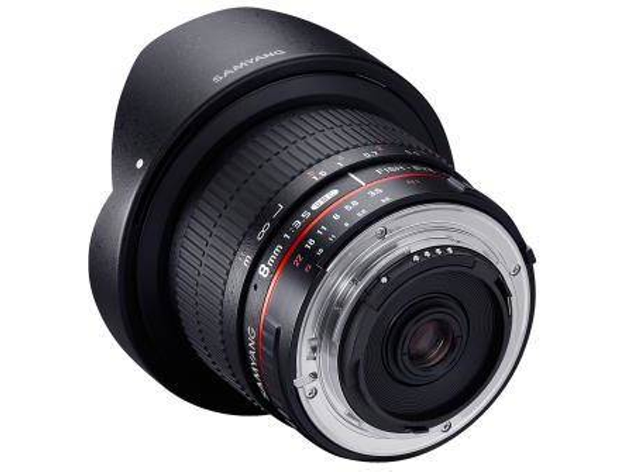 Objetivo SAMYANG 8mm F3.5 ojo de ojo de pez Umc E (Encaje: Sony E - Apertura: f/2.8 - f/22)