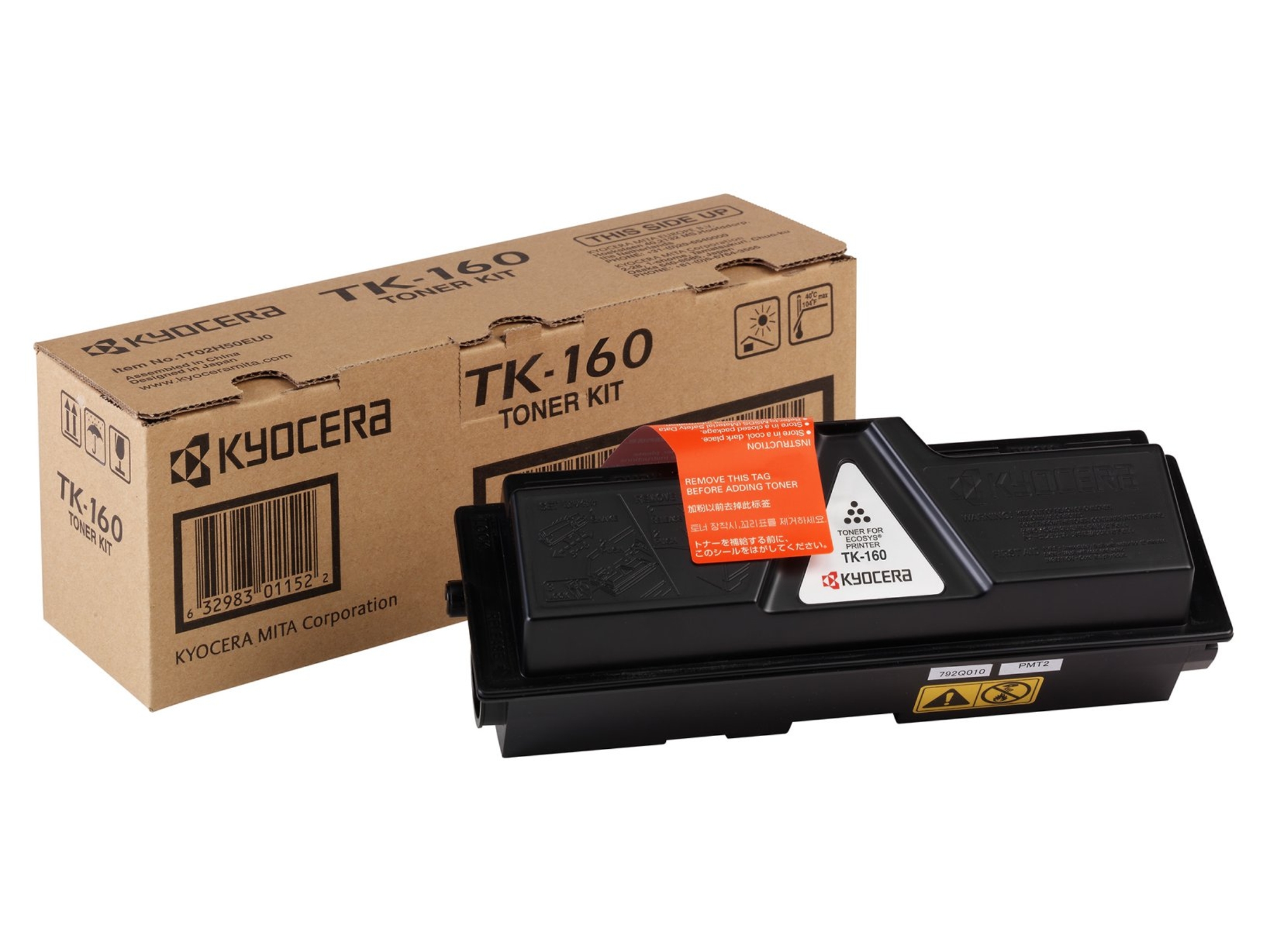 Cartucho de tóner Original KYOCERA TK 160 Negro