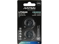 Pilas de Litio MITSAI CR2032 (2 Unidades)