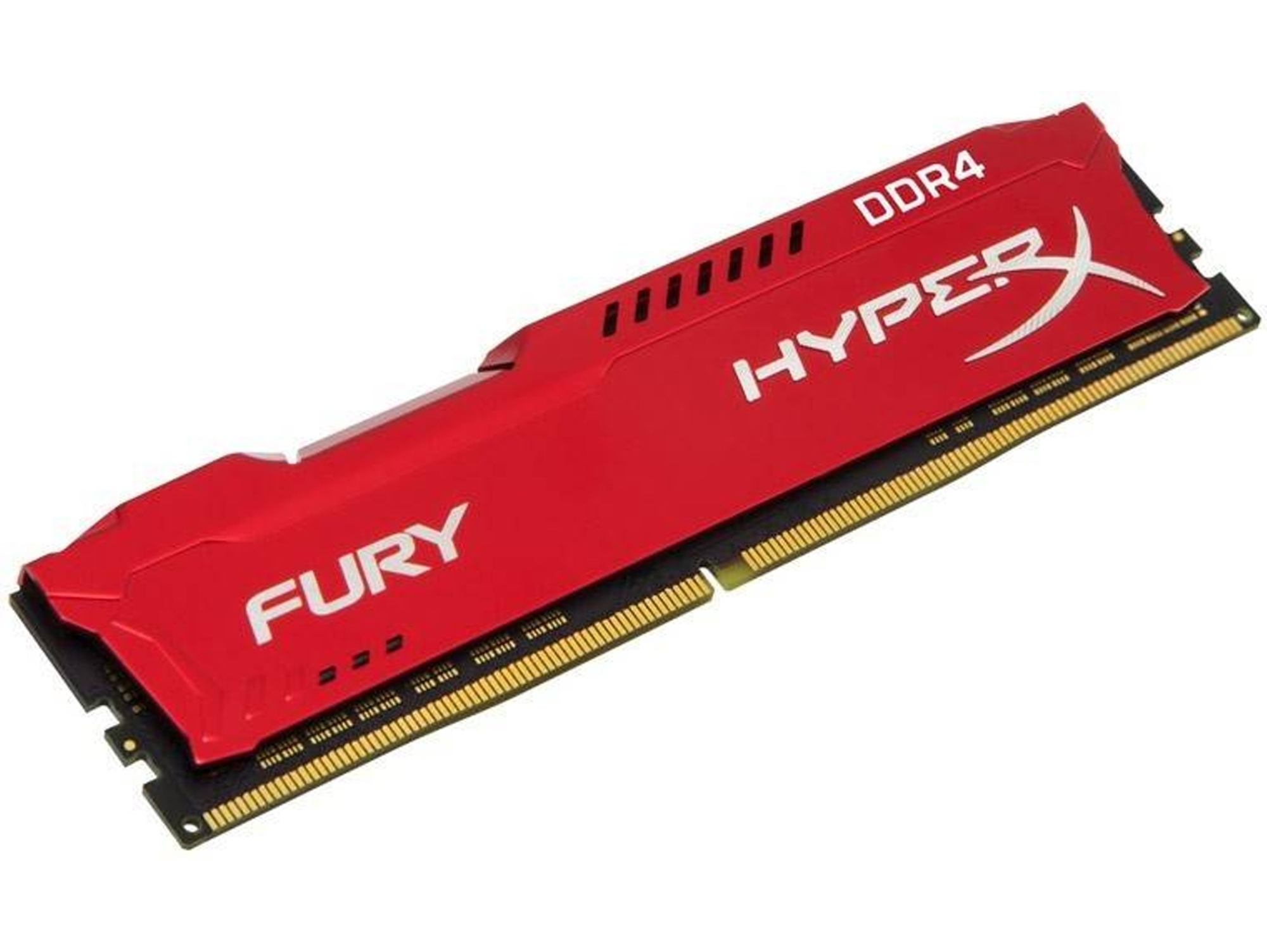 Memoria RAM DDR4 HYPERX Fury (1 x 16 GB - 2666 MHz - CL 16 - Rojo)
