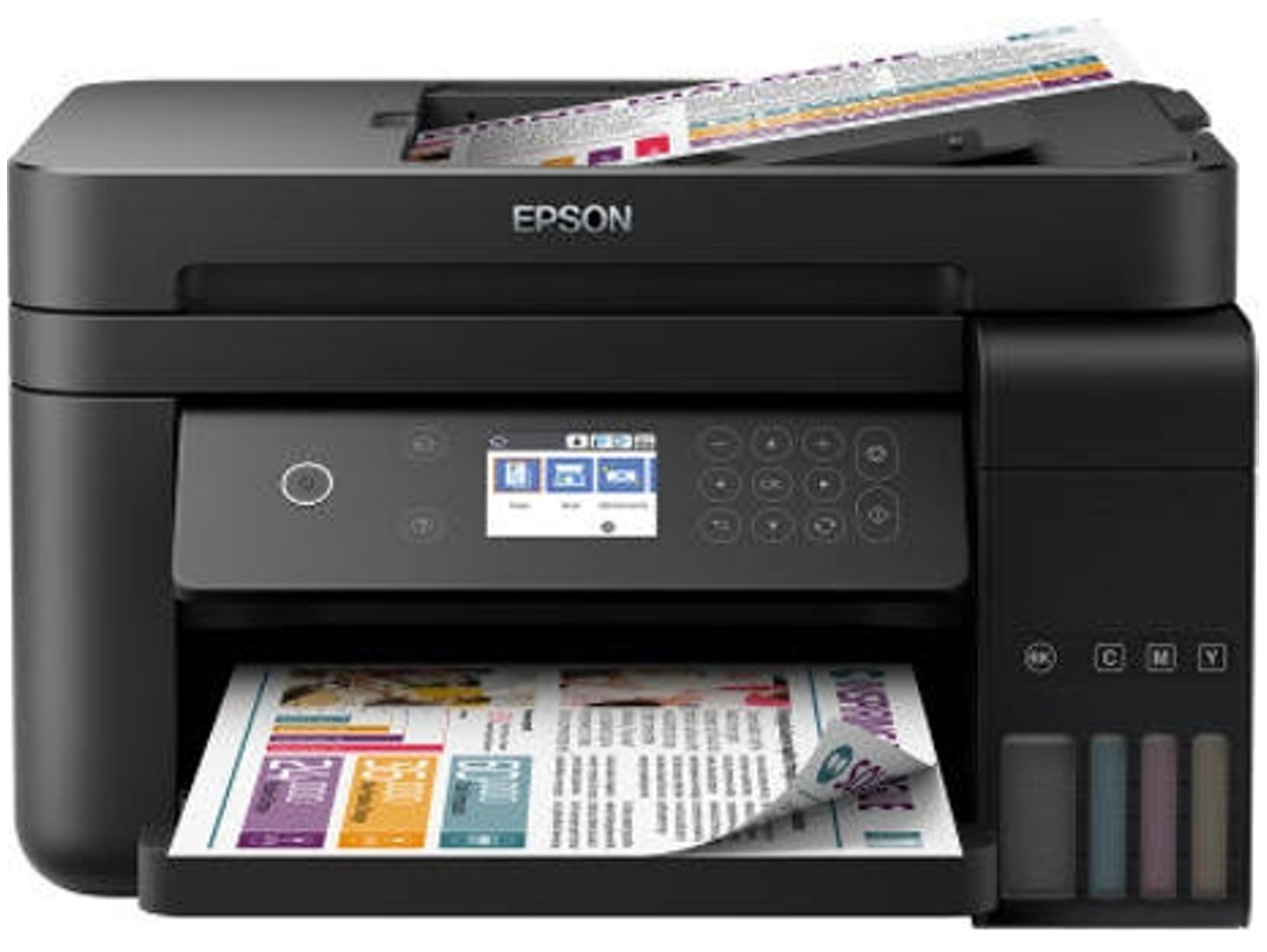 Impresora EPSON EcoTank ET-3750 (Multifunción - Inyección de Tinta - Wi-Fi)